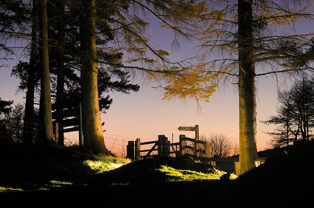 DSC_1939.jpg - Sunset Signpost, Gribdale Gate