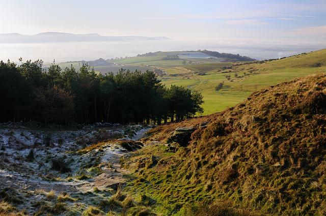 DSC_5559.jpg - Frosty Morning, Towards Cliff Ridge From Little Roseberry